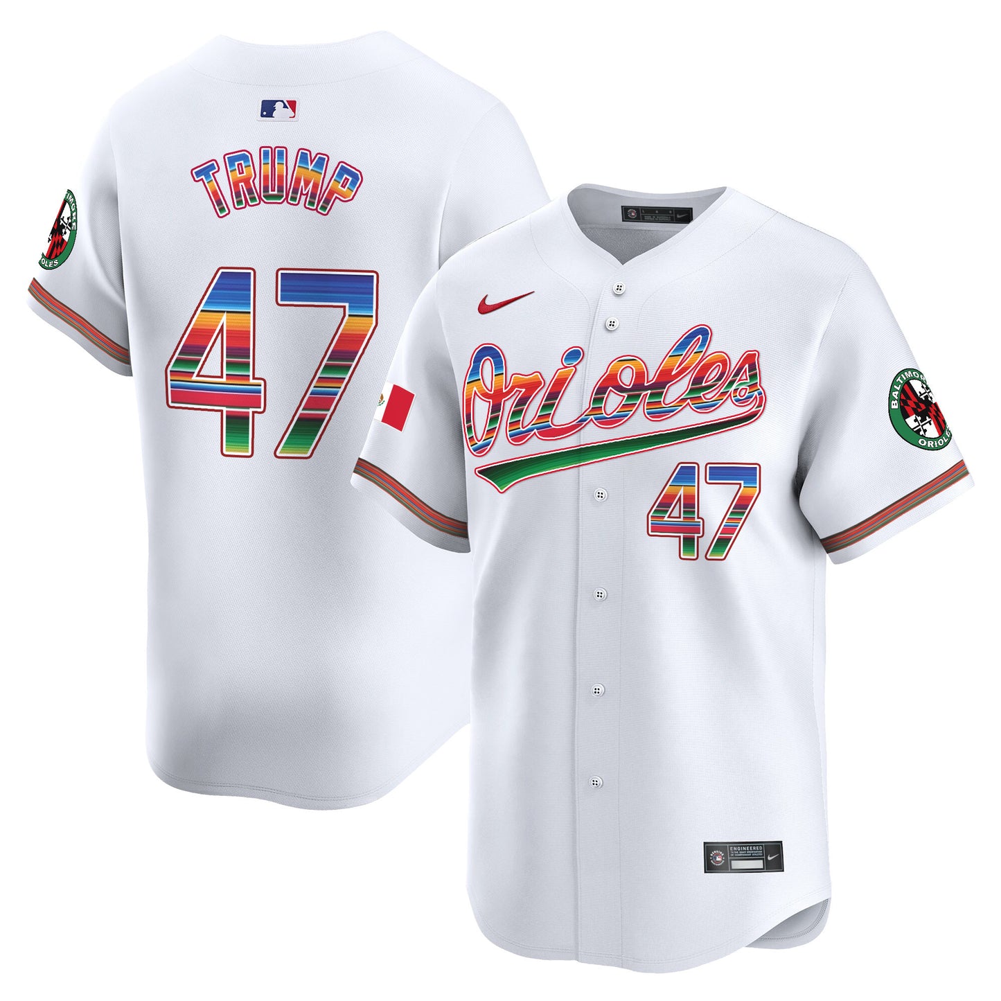 Men's Baltimore Orioles Mexico Vapor Premier Limited Jersey - All Stitched