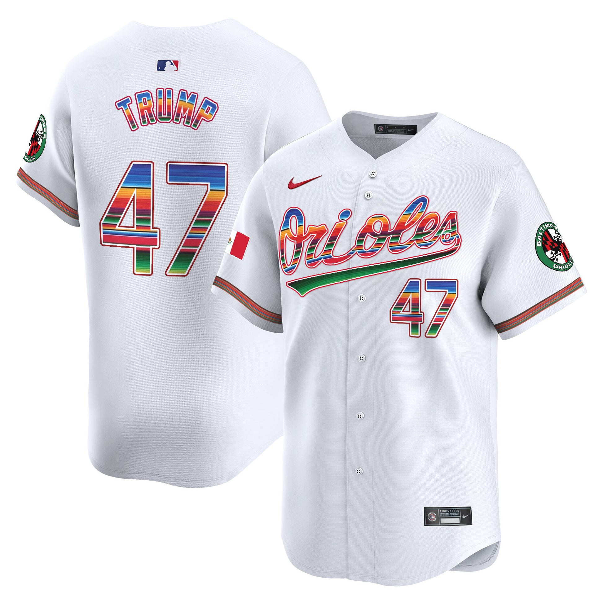 Men's Baltimore Orioles Mexico Vapor Premier Limited Jersey - All Stitched