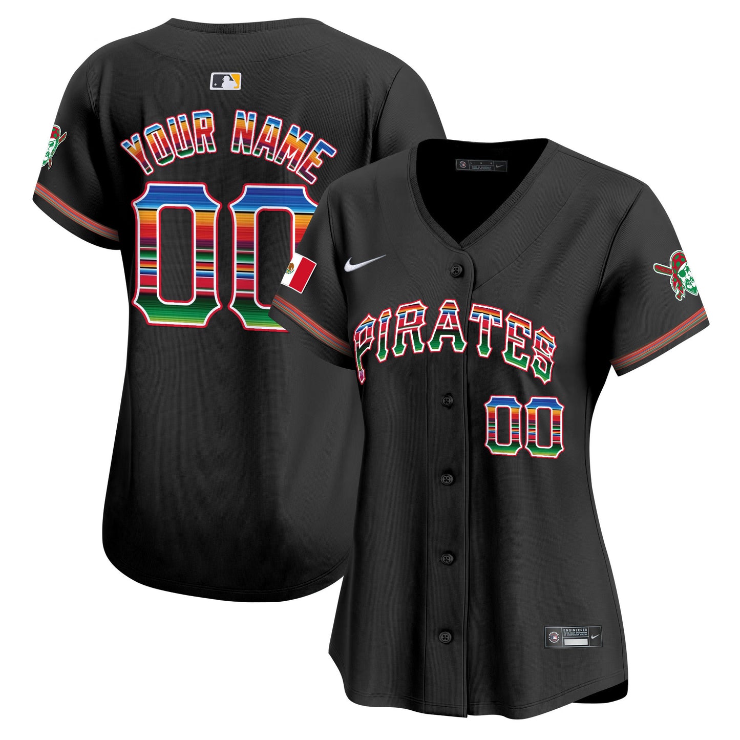 Pittsburgh Pirates Mexico Vapor Premier Limited Custom Jersey - All Stitched