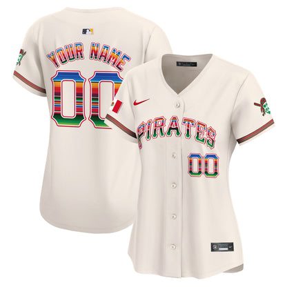 Pittsburgh Pirates Mexico Vapor Premier Limited Custom Jersey - All Stitched