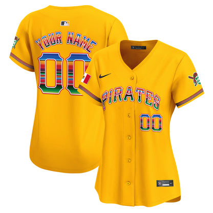 Pittsburgh Pirates Mexico Vapor Premier Limited Custom Jersey - All Stitched