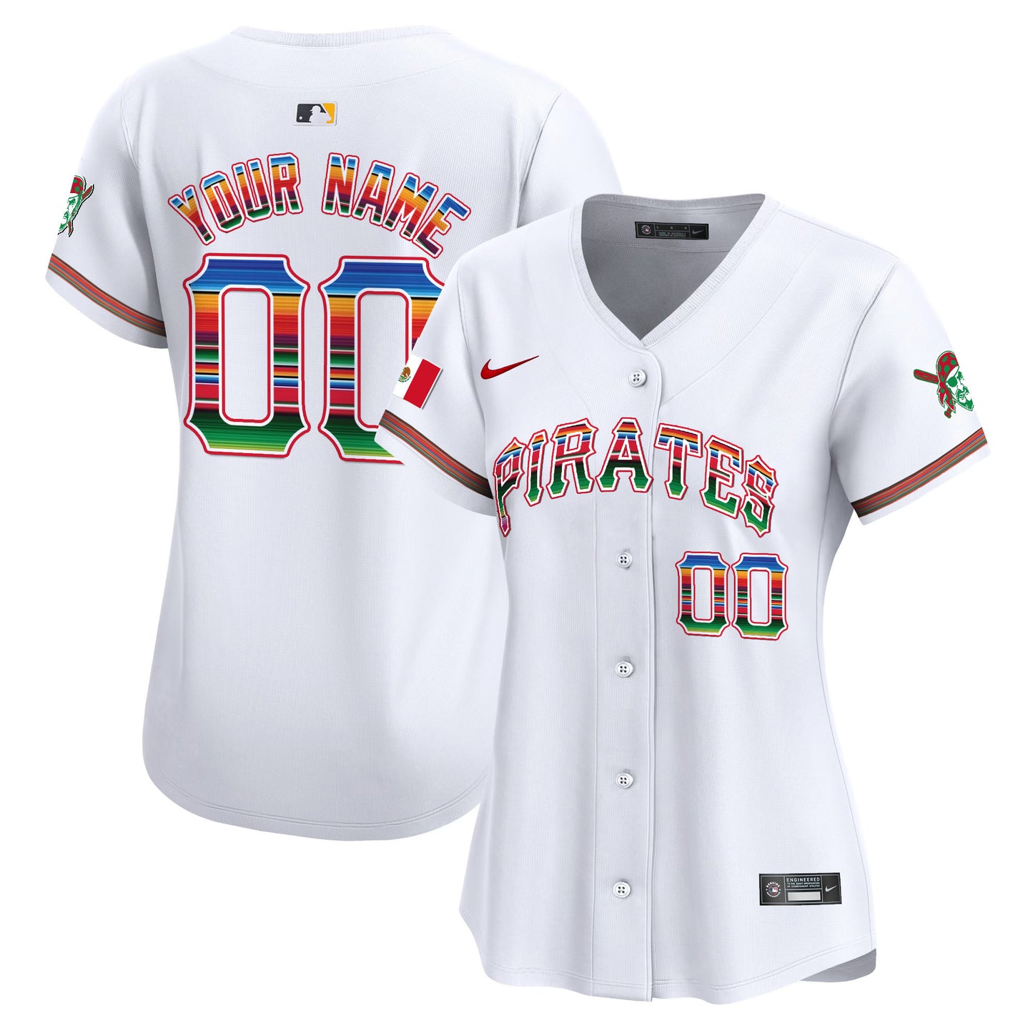 Pittsburgh Pirates Mexico Vapor Premier Limited Custom Jersey - All Stitched