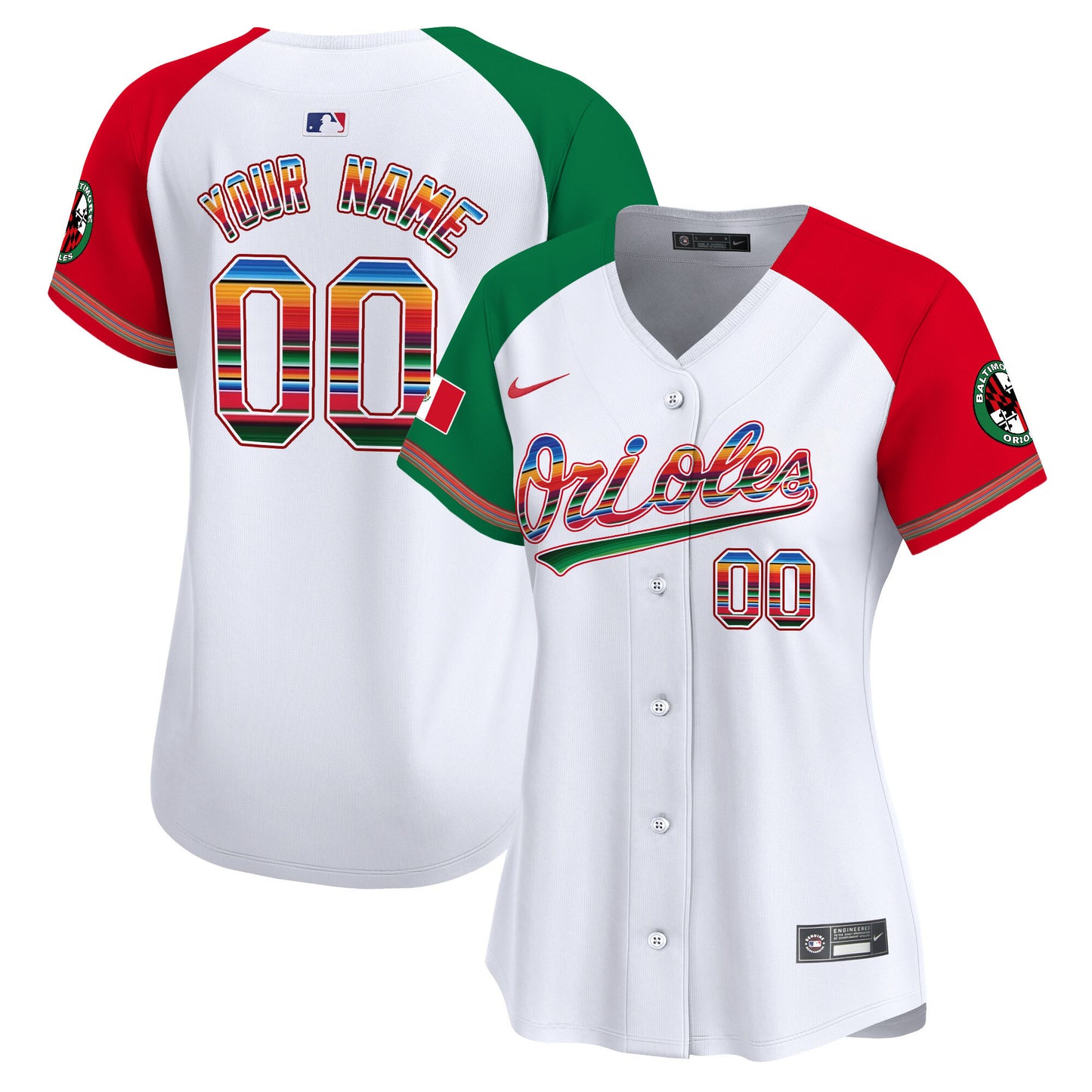 Baltimore Orioles Mexico Vapor Premier Limited Custom Jersey - All Stitched