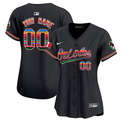 Baltimore Orioles Mexico Vapor Premier Limited Custom Jersey - All Stitched