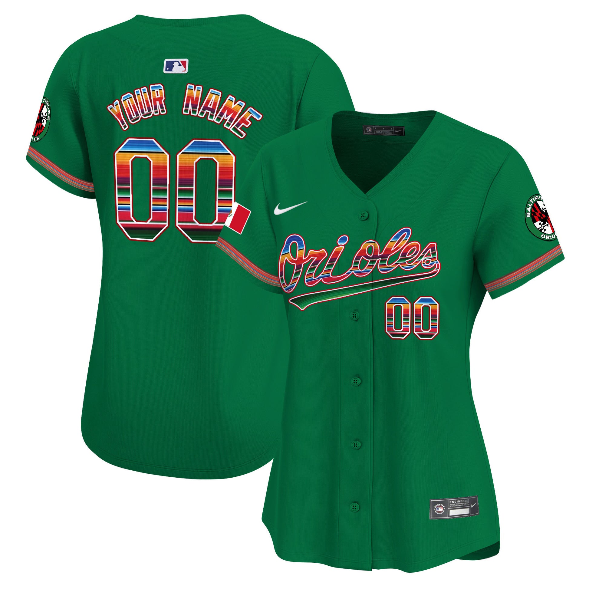 Baltimore Orioles Mexico Vapor Premier Limited Custom Jersey - All Stitched