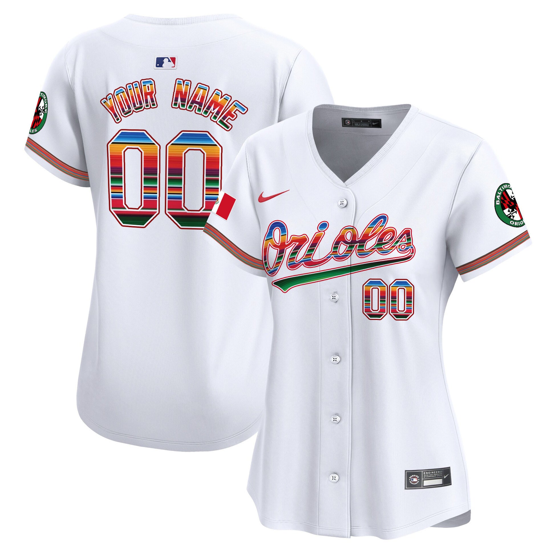 Baltimore Orioles Mexico Vapor Premier Limited Custom Jersey - All Stitched