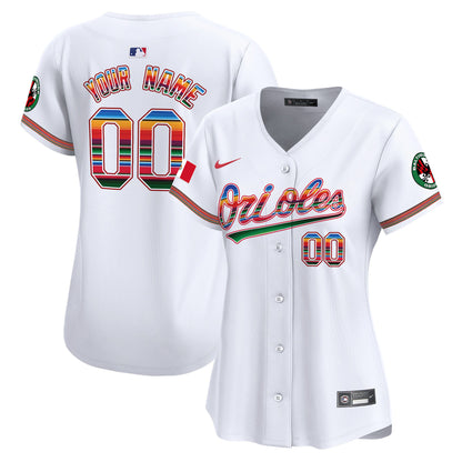 Baltimore Orioles Mexico Vapor Premier Limited Custom Jersey - All Stitched