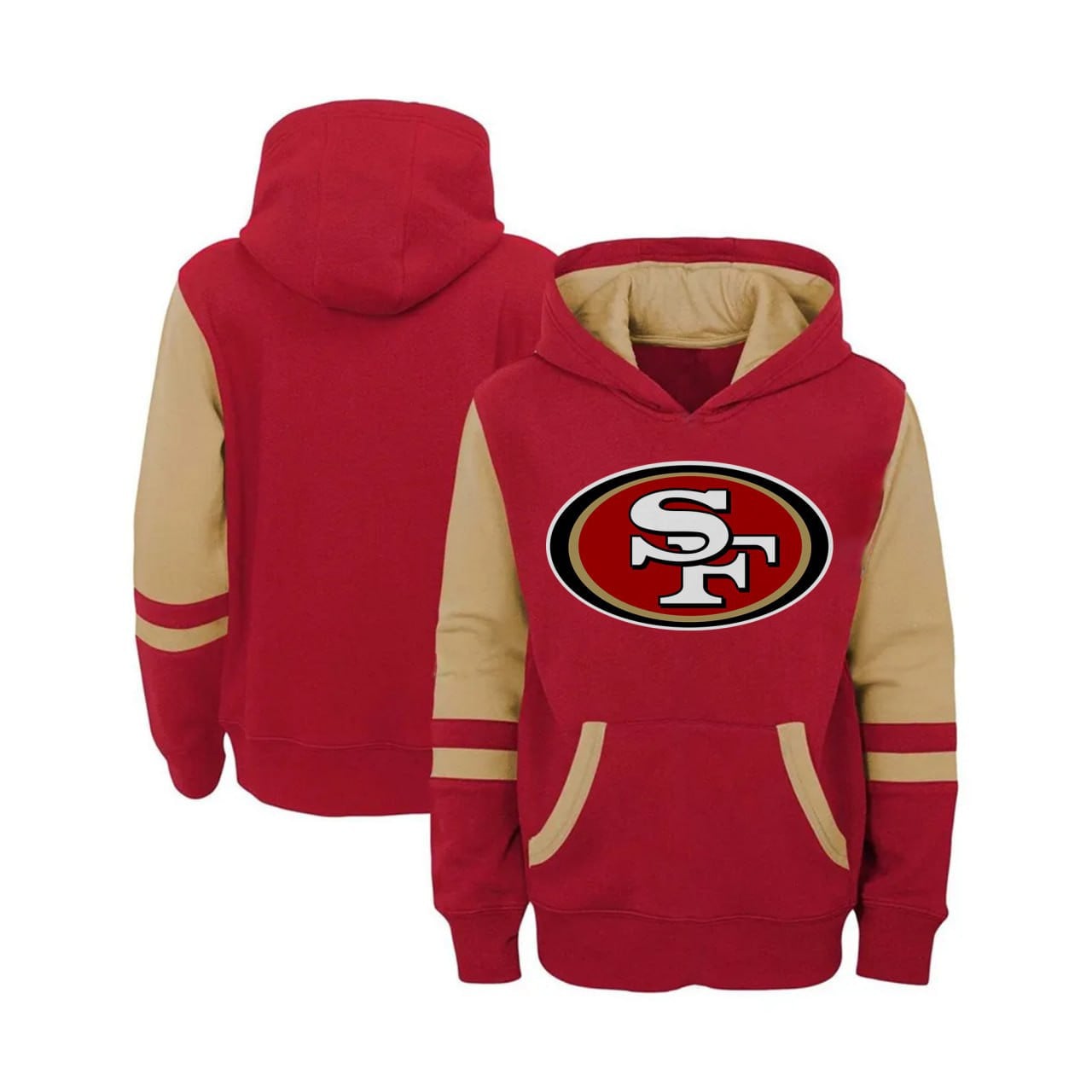 San Francisco 49ers Red Hoodie - All Stitched