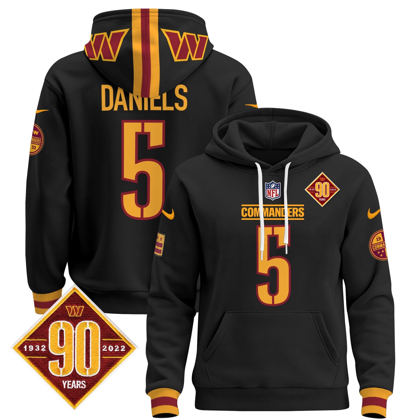 Men's Washington Commanders 2024 Pullover Hoodie - All Stitched