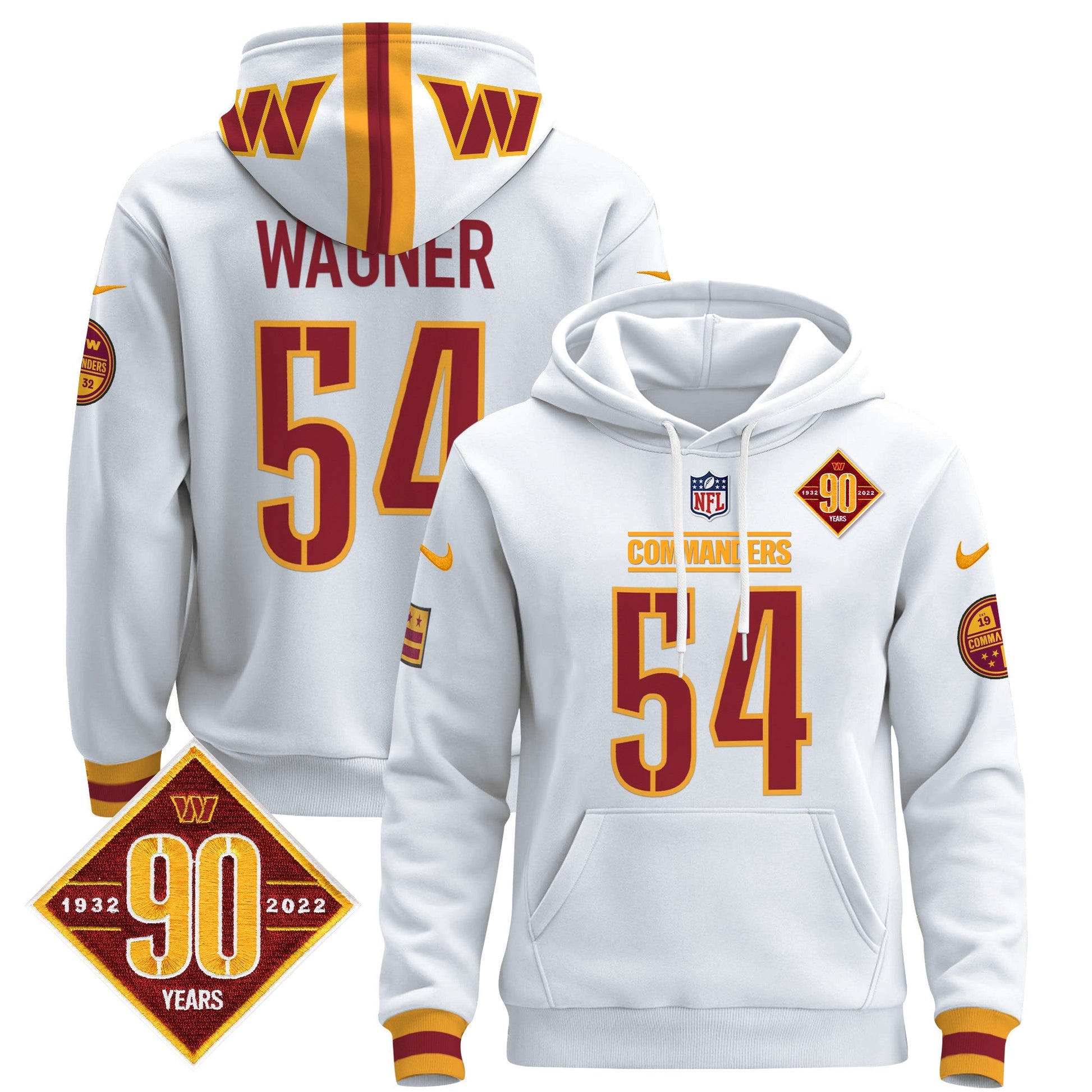 Men's Washington Commanders 2024 Pullover Hoodie - All Stitched