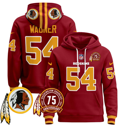 Men's Washington Redskins 2024 Pullover Hoodie - All Stitched