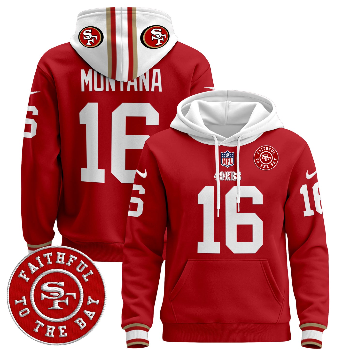 49ers 2024 Pullover Hoodie - All Stitched