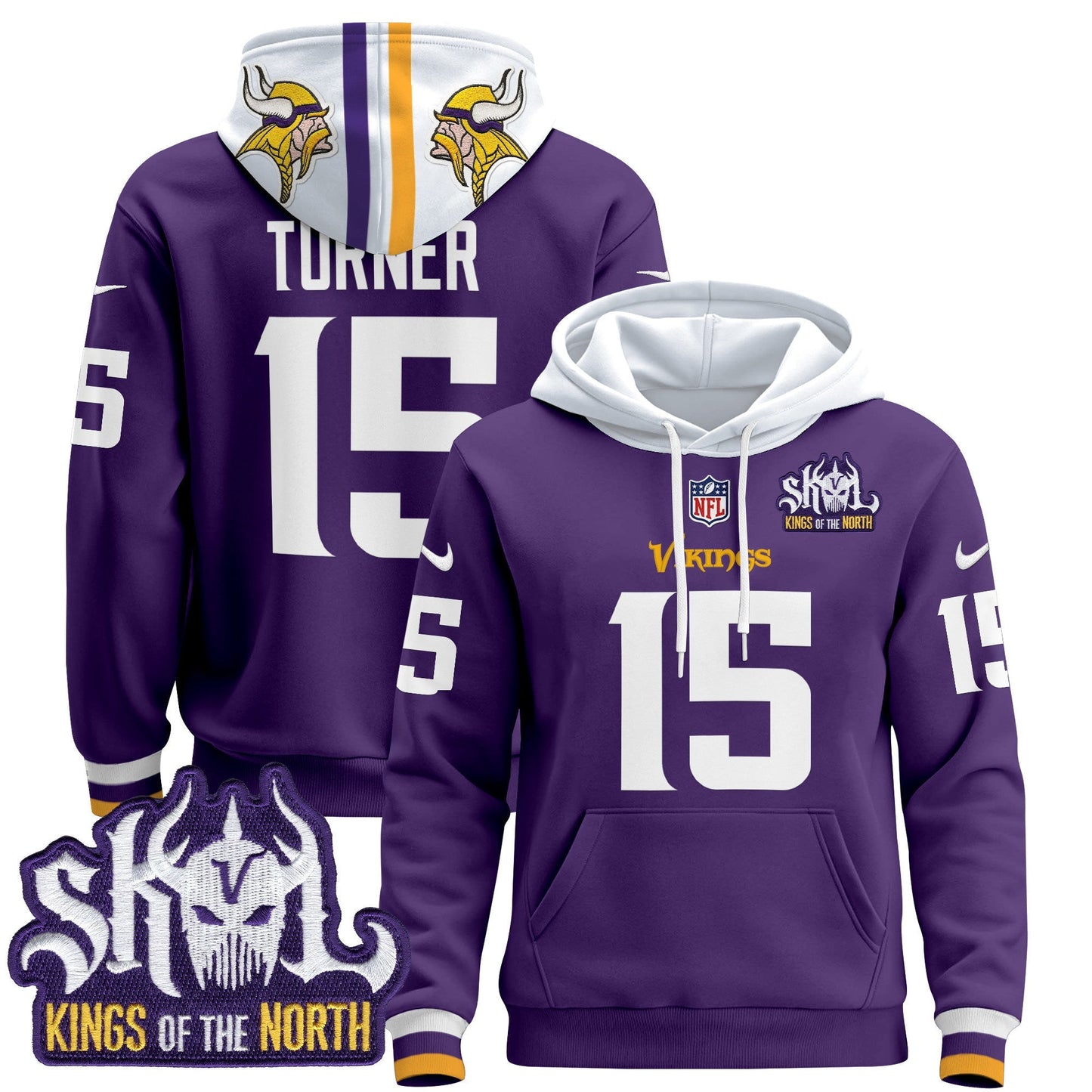 Men's Minnesota Vikings 2025 Pullover Hoodie - All Stitched