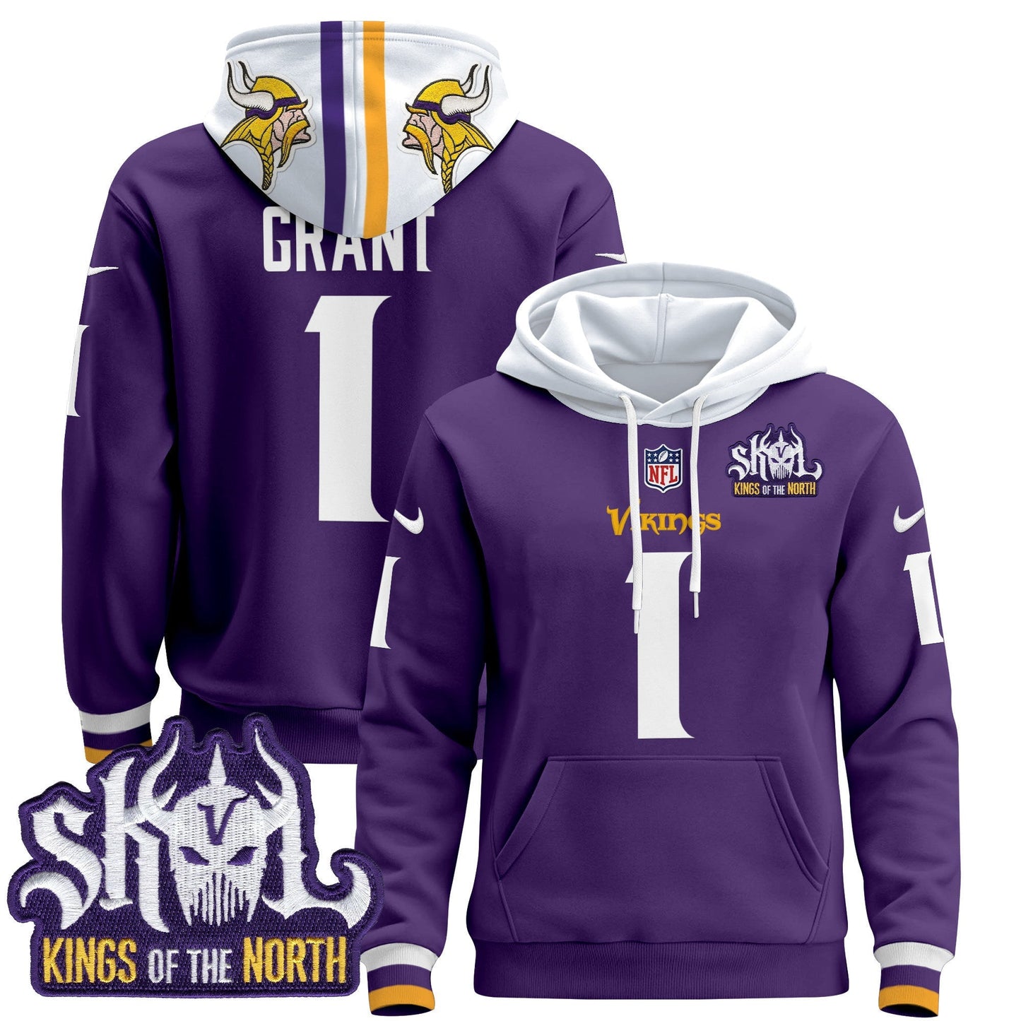 Men's Minnesota Vikings 2025 Pullover Hoodie - All Stitched