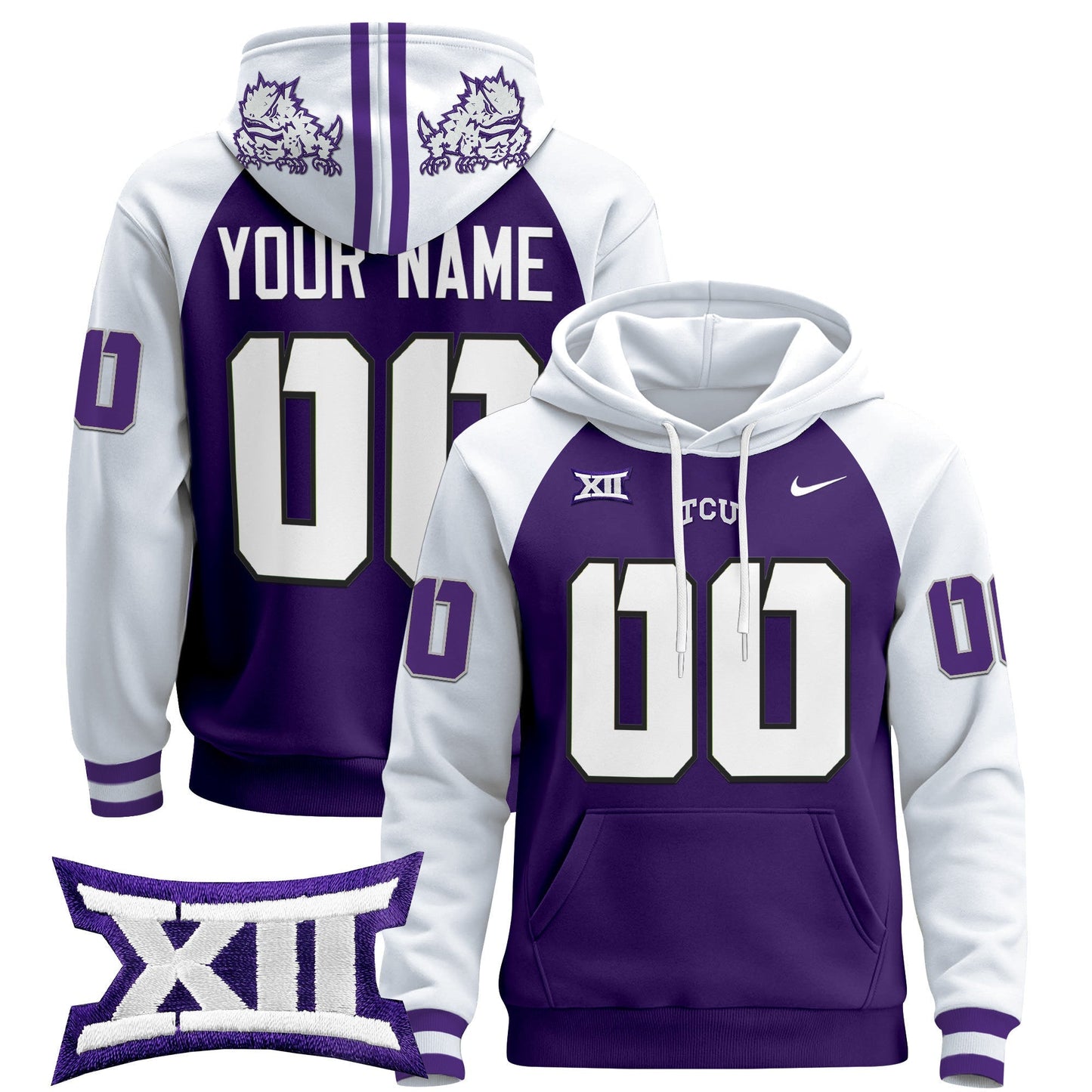 TCU Horned Frogs 2024 Custom Pullover Hoodie