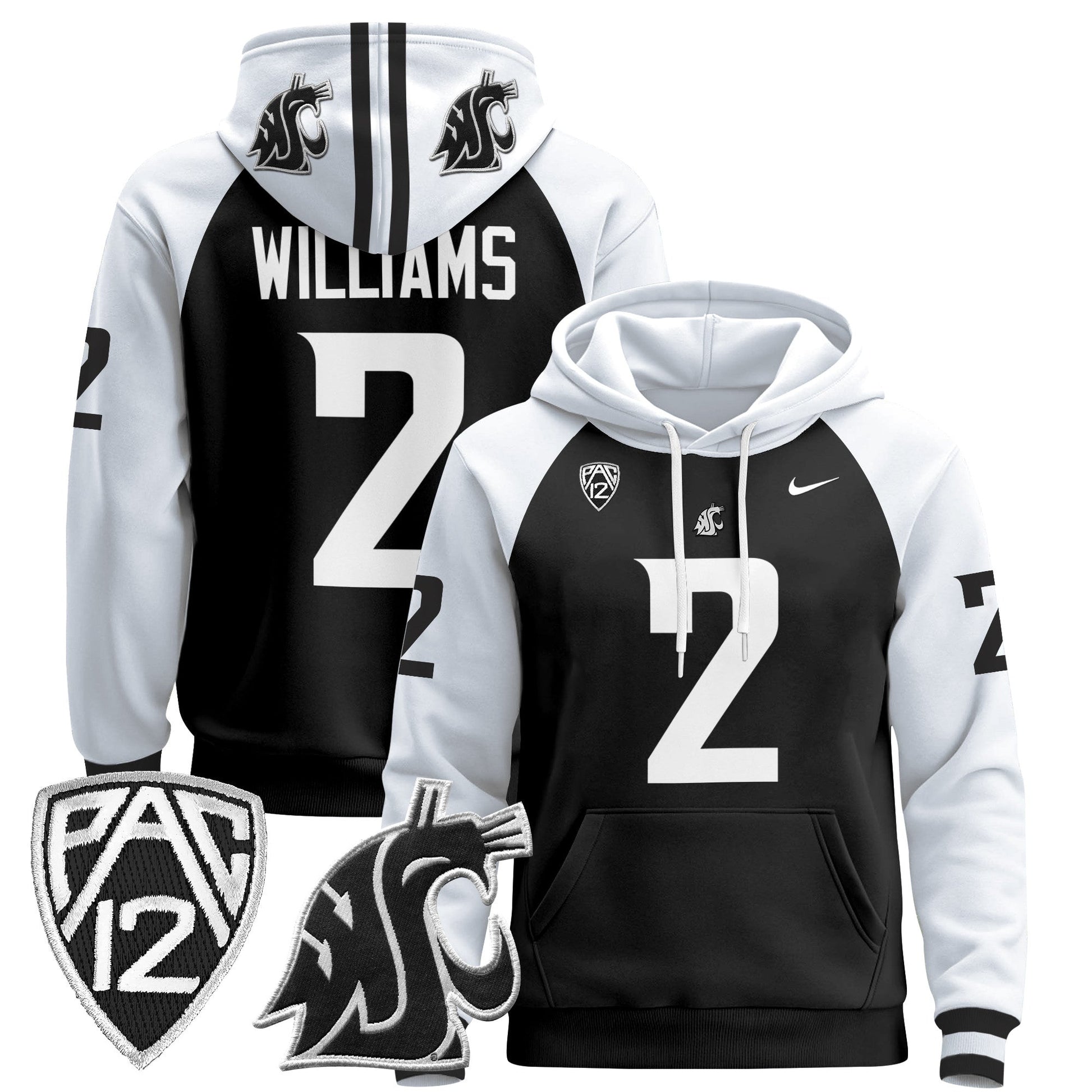 Men's Washington State Cougars 2024 Pullover Hoodie - All Stitched