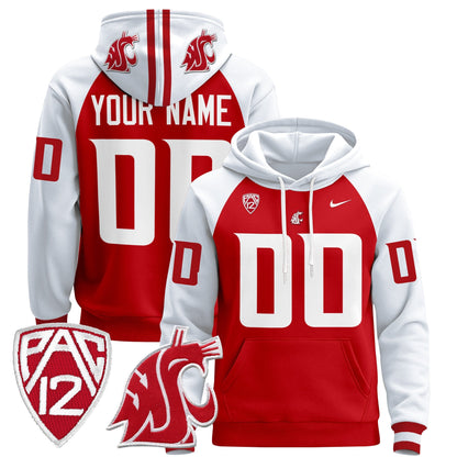 Washington State Cougars 2024 Custom Pullover Hoodie - All Stitched