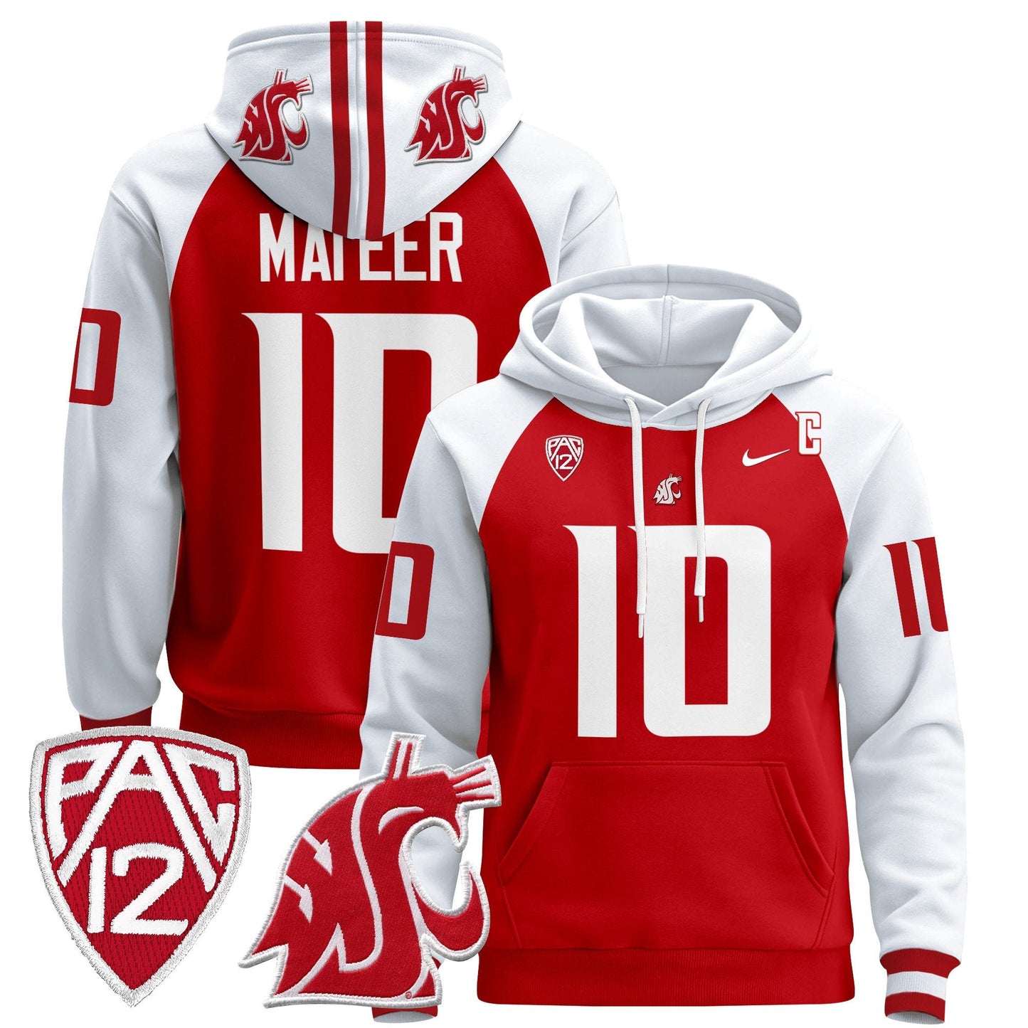 Men's Washington State Cougars 2024 Pullover Hoodie - All Stitched