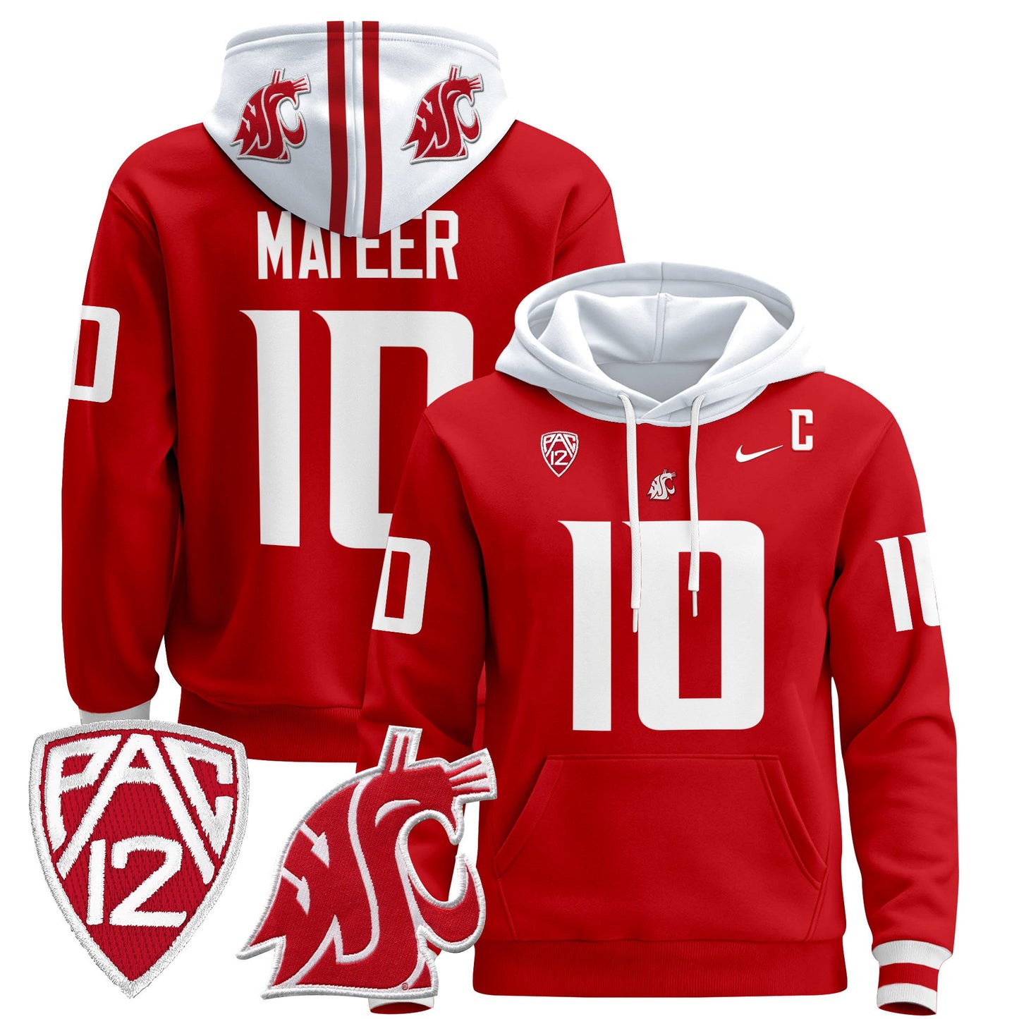 Men's Washington State Cougars 2024 Pullover Hoodie - All Stitched