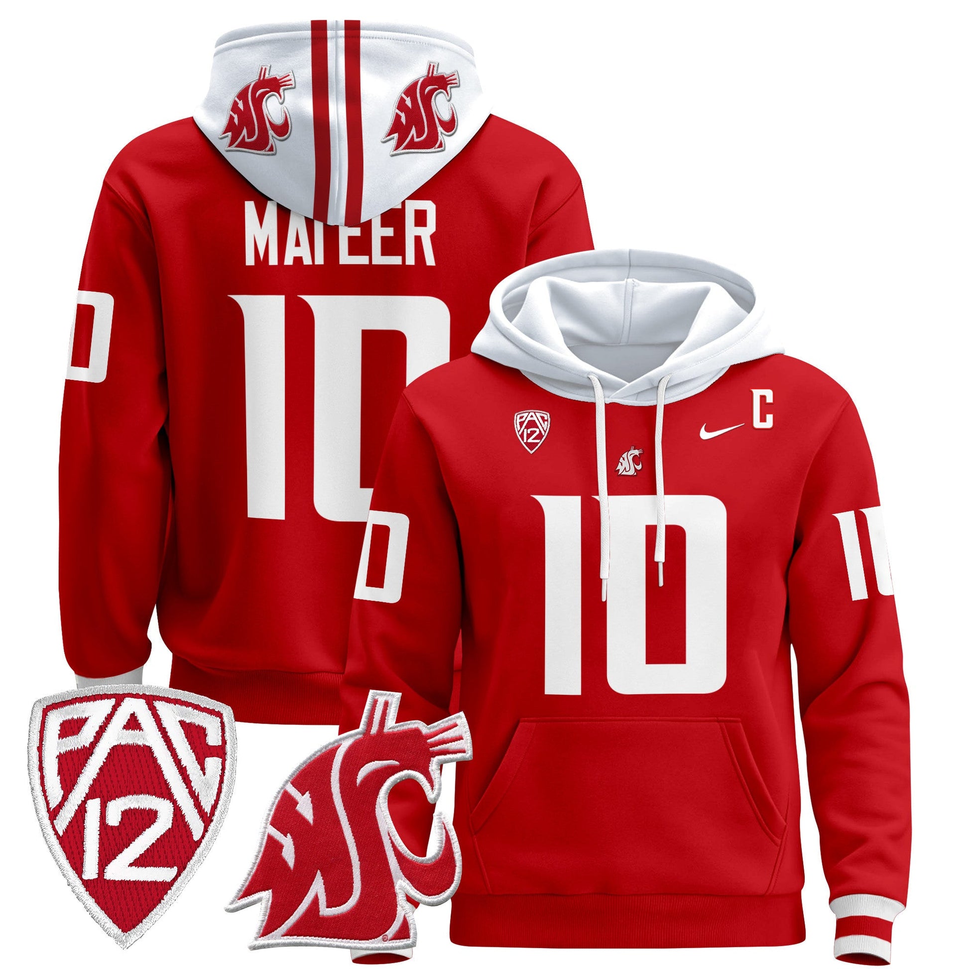 Men's Washington State Cougars 2024 Pullover Hoodie - All Stitched