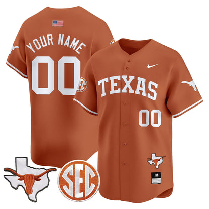 TEX 2024 Vapor Premier Baseball Custom Jersey - All Stitched