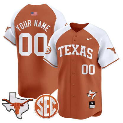 TEX 2024 Vapor Premier Baseball Custom Jersey - All Stitched