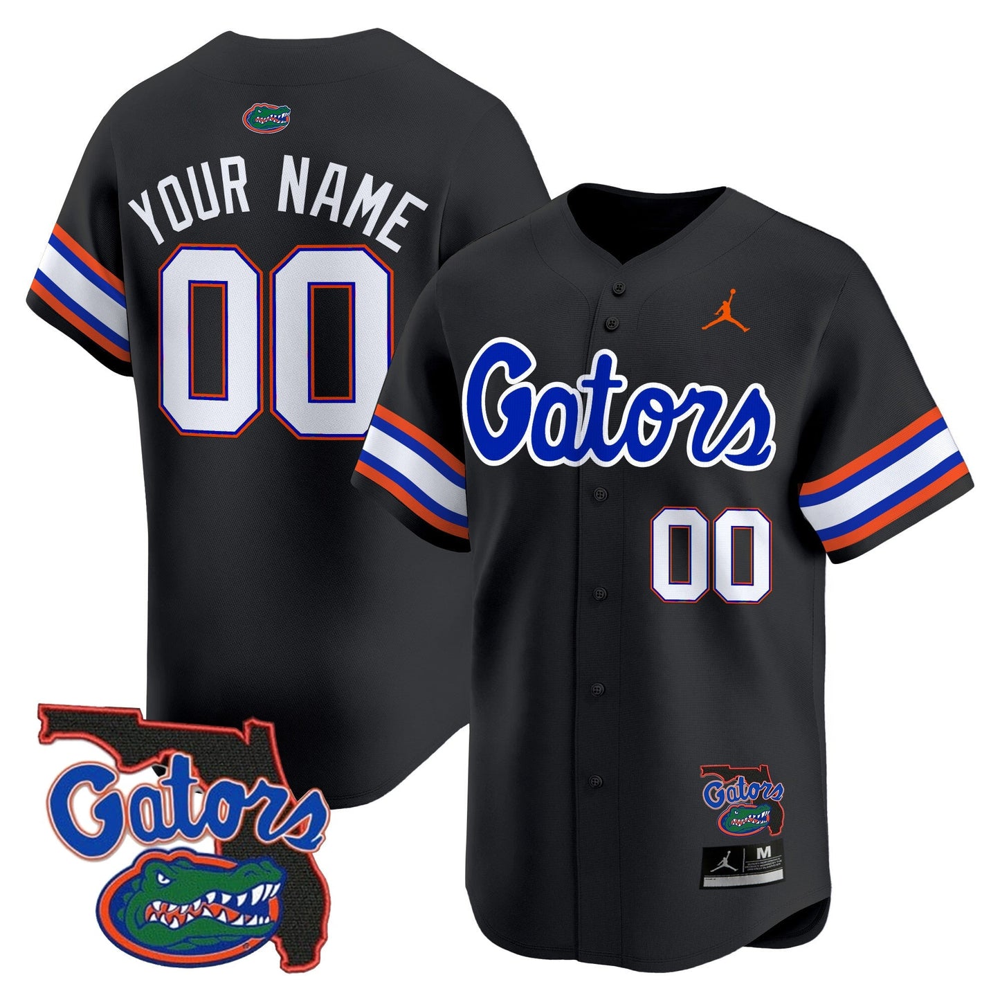 UF 2024 Florida Patch Vapor Baseball Custom Jersey - All Stitched