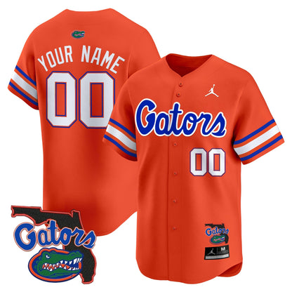 UF 2024 Florida Patch Vapor Baseball Custom Jersey - All Stitched