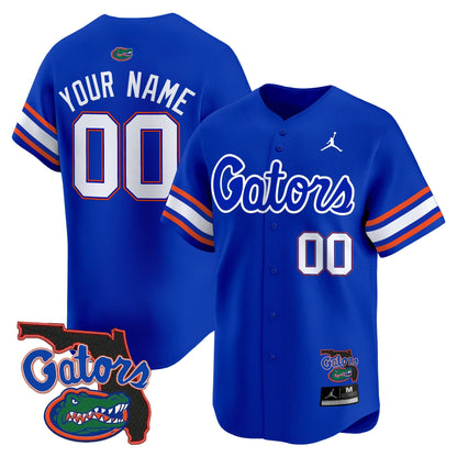 UF 2024 Florida Patch Vapor Baseball Custom Jersey - All Stitched