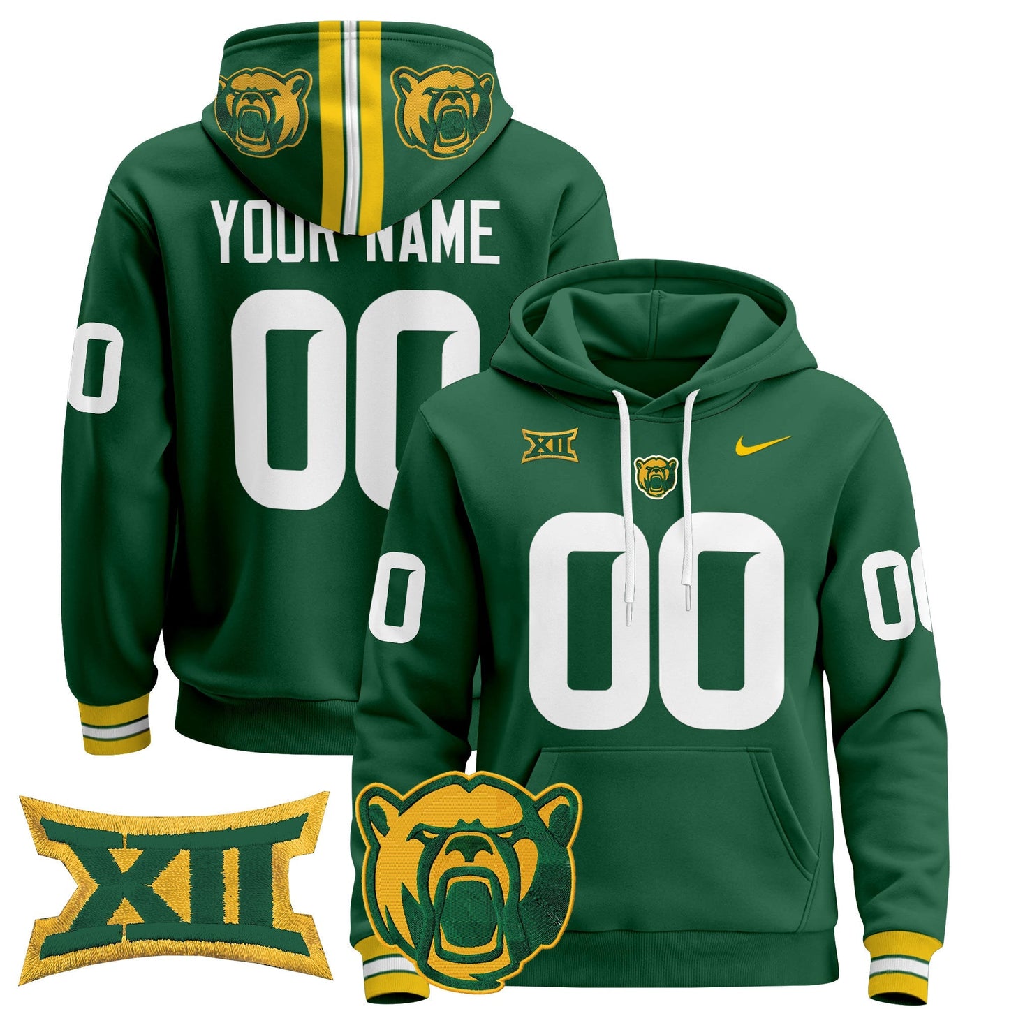 Baylor Bears 2024 Custom Pullover Hoodie