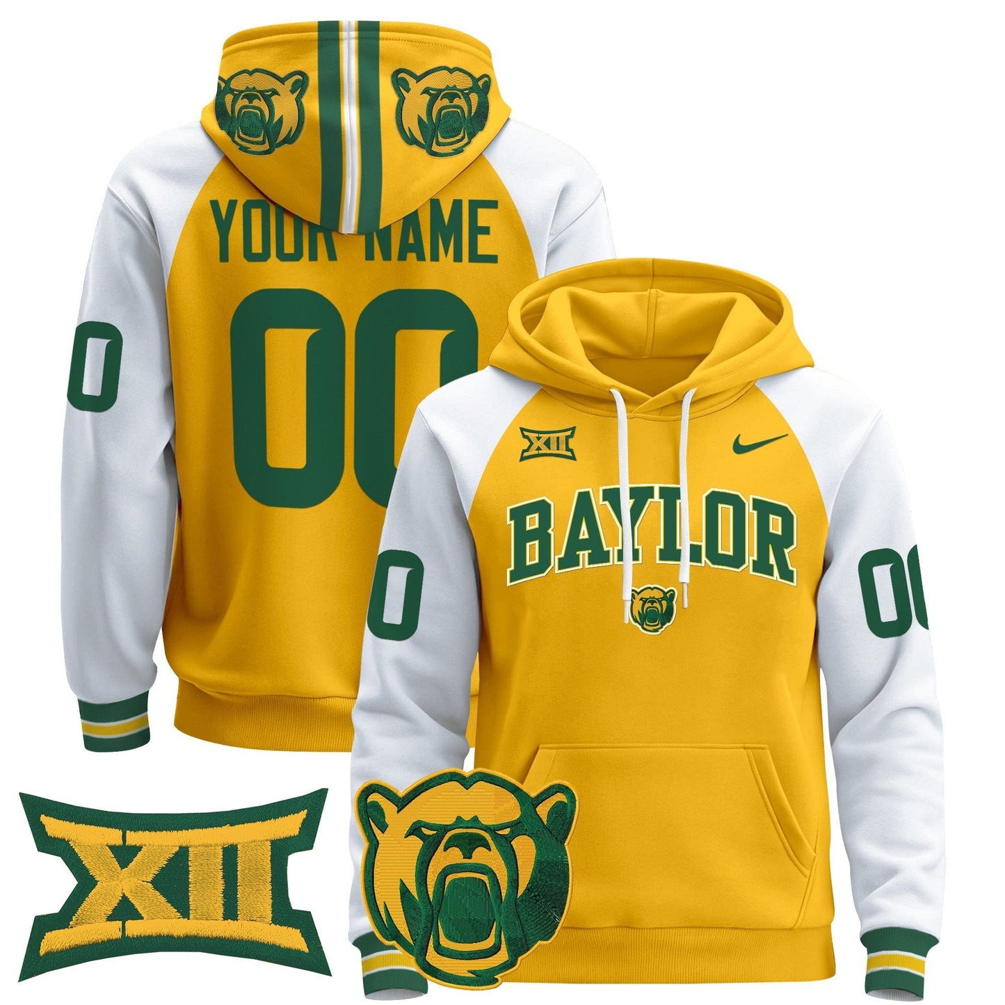 Baylor Bears 2024 Custom Pullover Hoodie V2