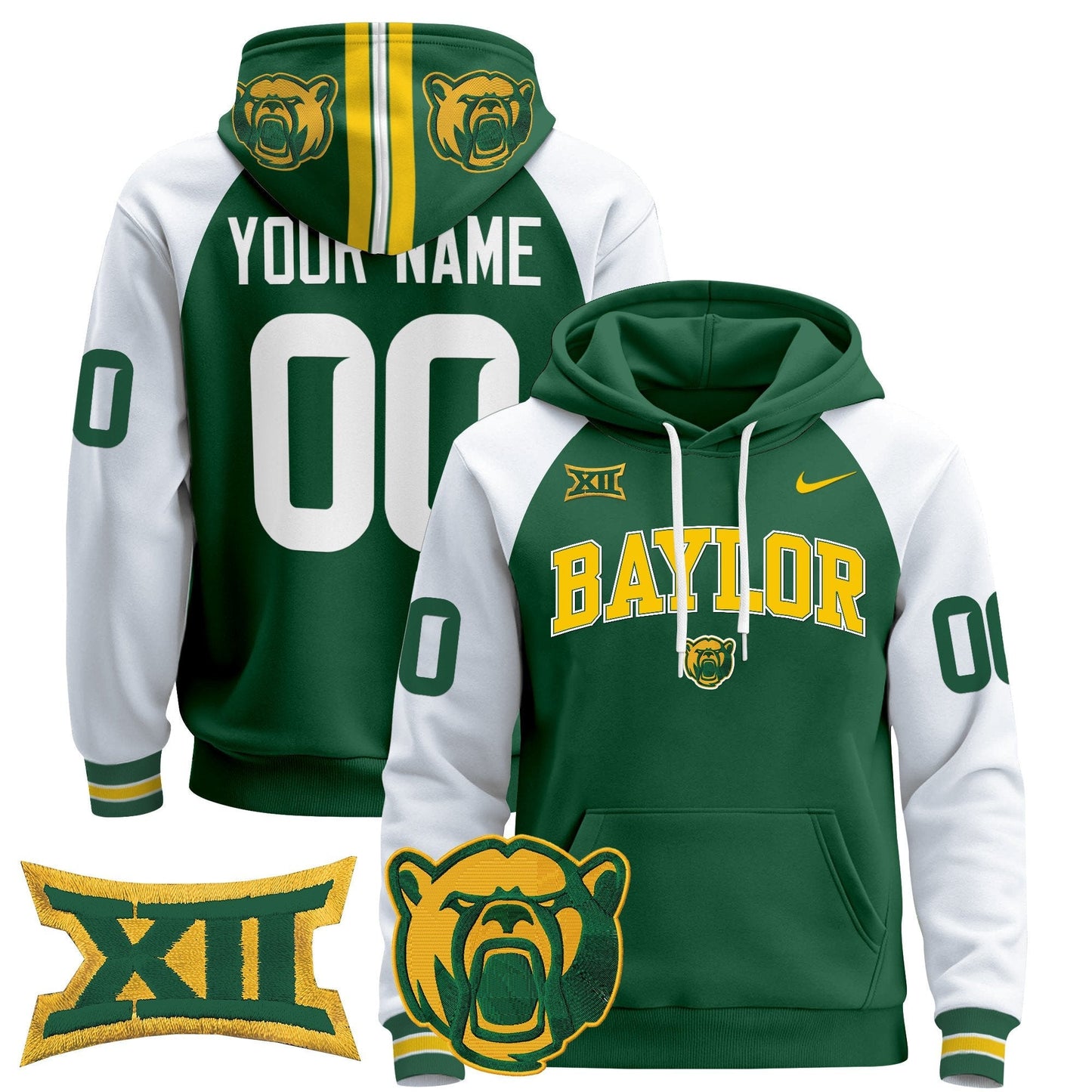 Baylor Bears 2024 Custom Pullover Hoodie V2