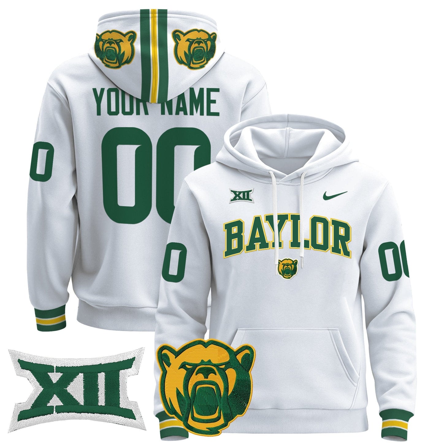 Baylor Bears 2024 Custom Pullover Hoodie V2