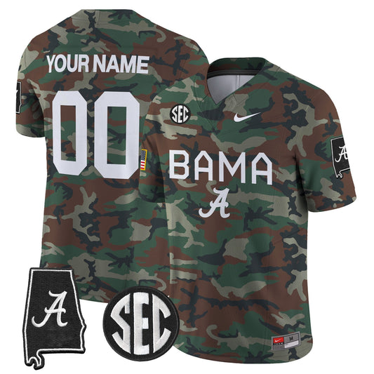 BAMA 2024 Military Vapor Limited Custom Jersey - All Stitched