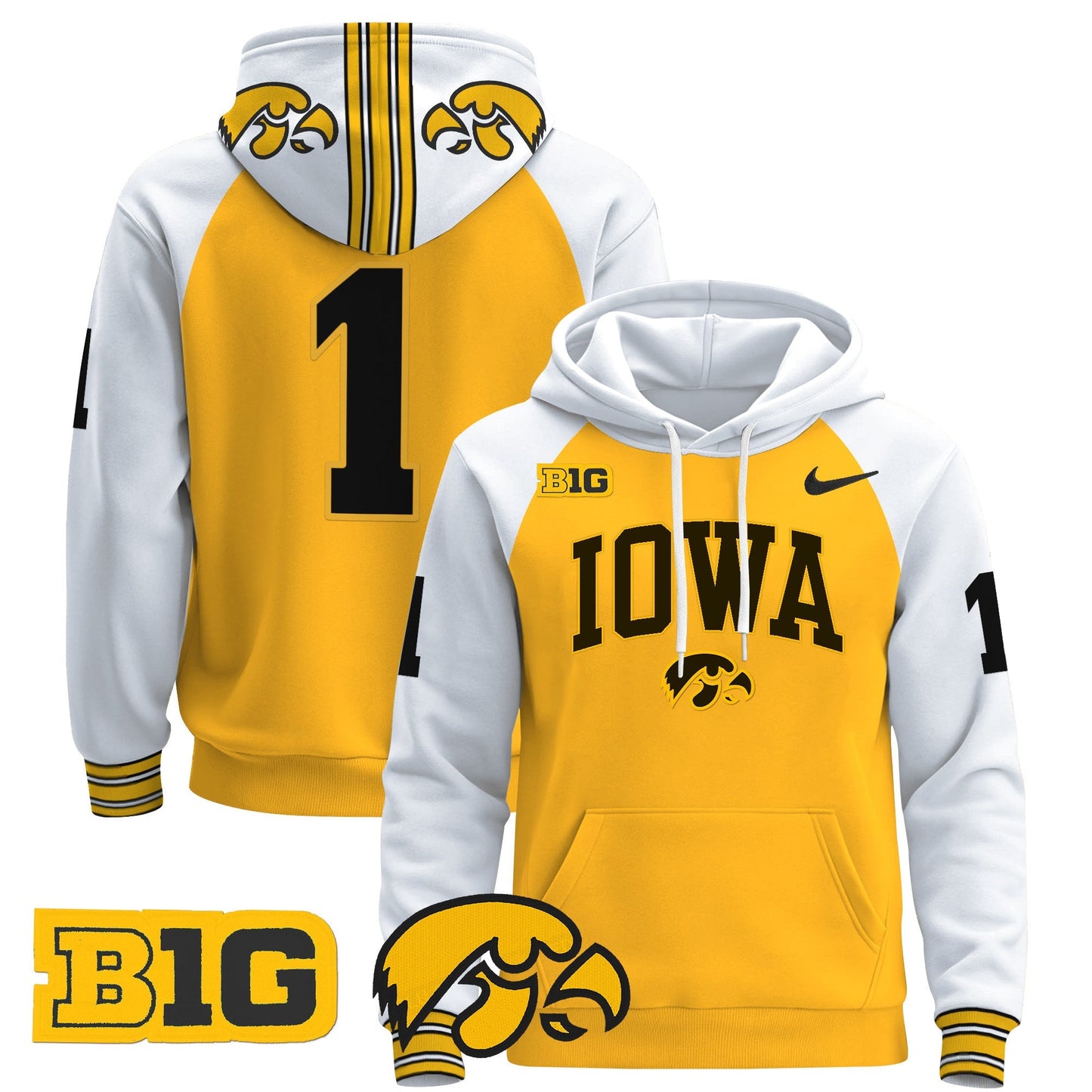 Iowa Hawkeyes 2024 Pullover Hoodie V2