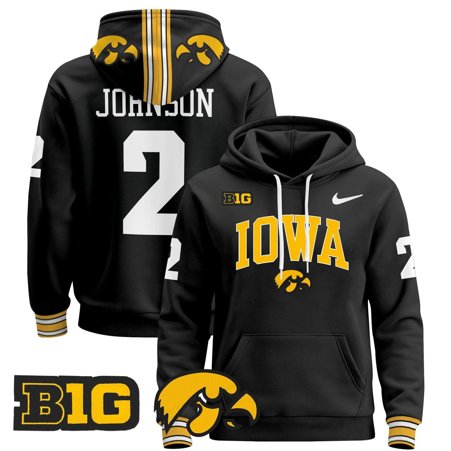 Iowa Hawkeyes 2024 Pullover Hoodie V2