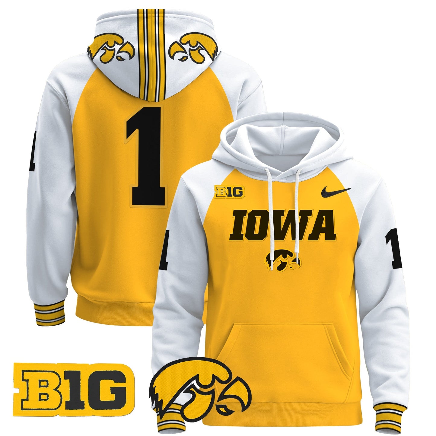Iowa Hawkeyes 2024 Pullover Hoodie V3