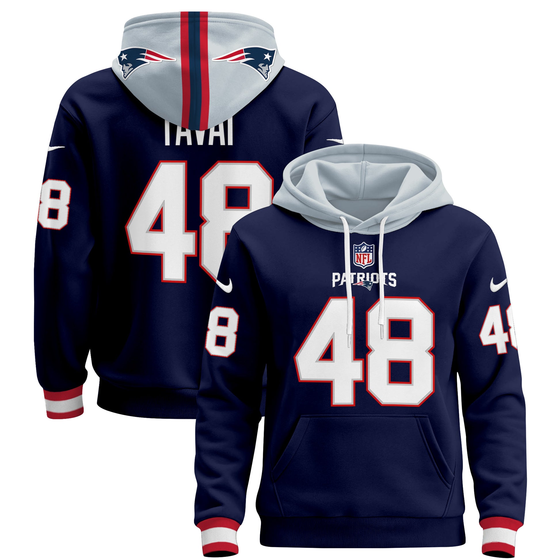 Men's New England Patriots 2024 Pullover Hoodie - All Stitched