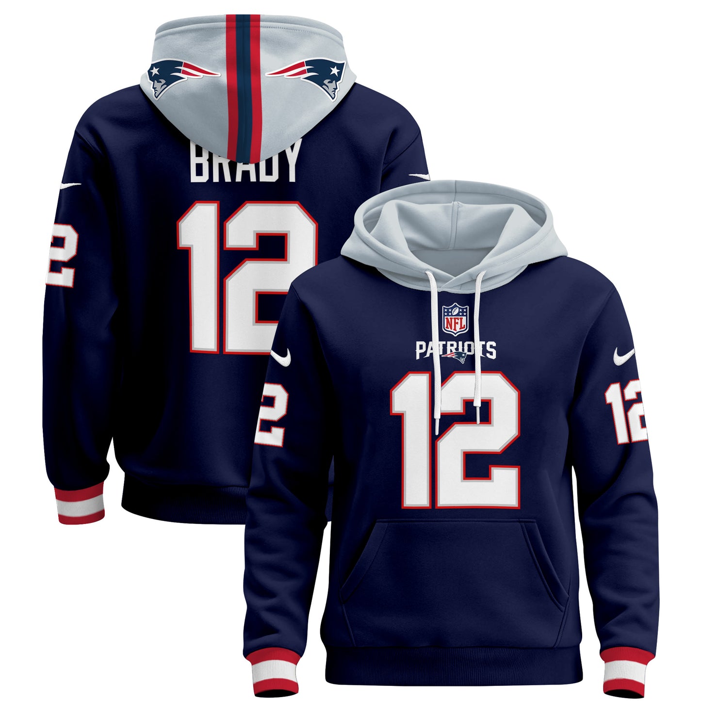 Men's New England Patriots 2024 Pullover Hoodie - All Stitched