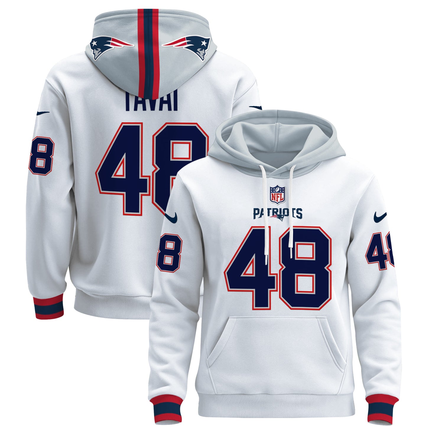 Men's New England Patriots 2024 Pullover Hoodie - All Stitched