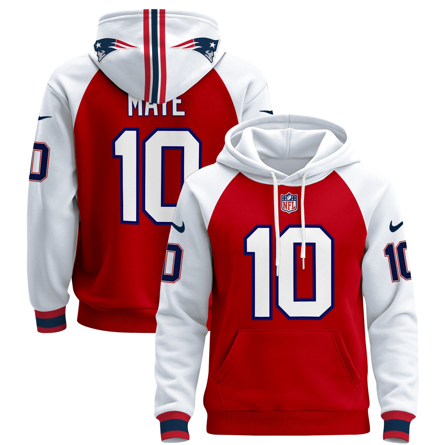 Men's New England Patriots 2024 Pullover Hoodie - All Stitched