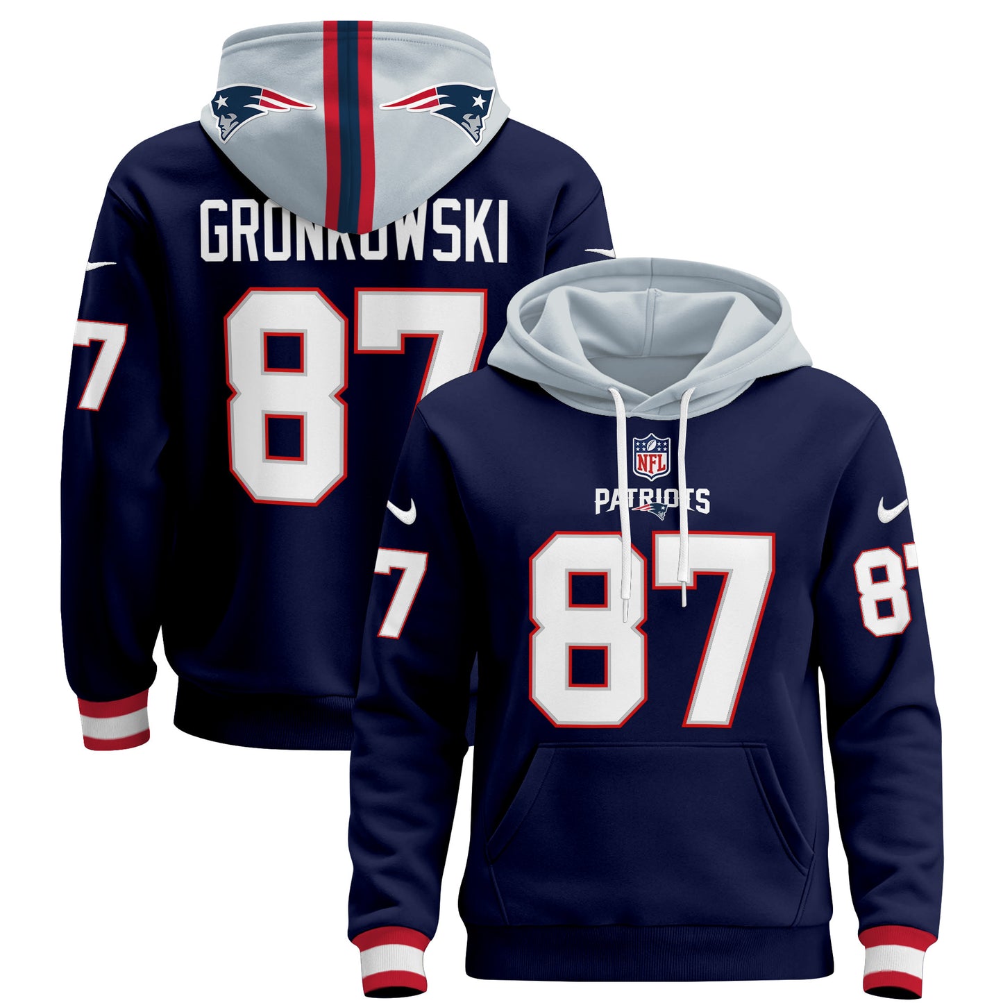 Men's New England Patriots 2024 Pullover Hoodie - All Stitched