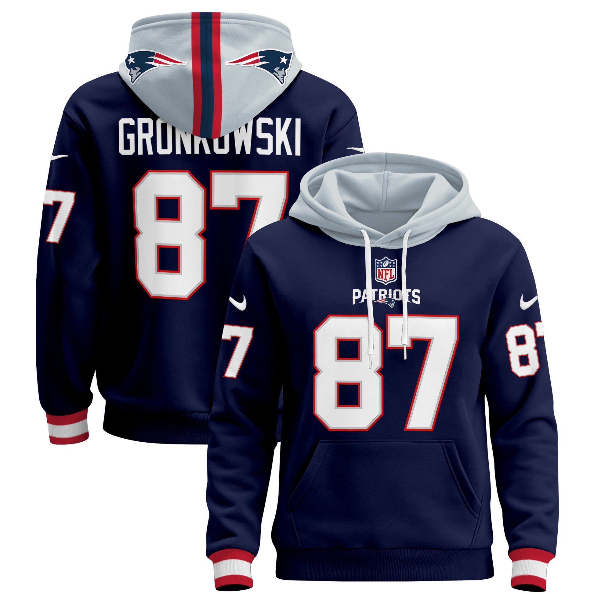 Men's New England Patriots 2024 Pullover Hoodie - All Stitched