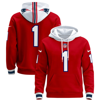 Men's New England Patriots 2024 Pullover Hoodie - All Stitched