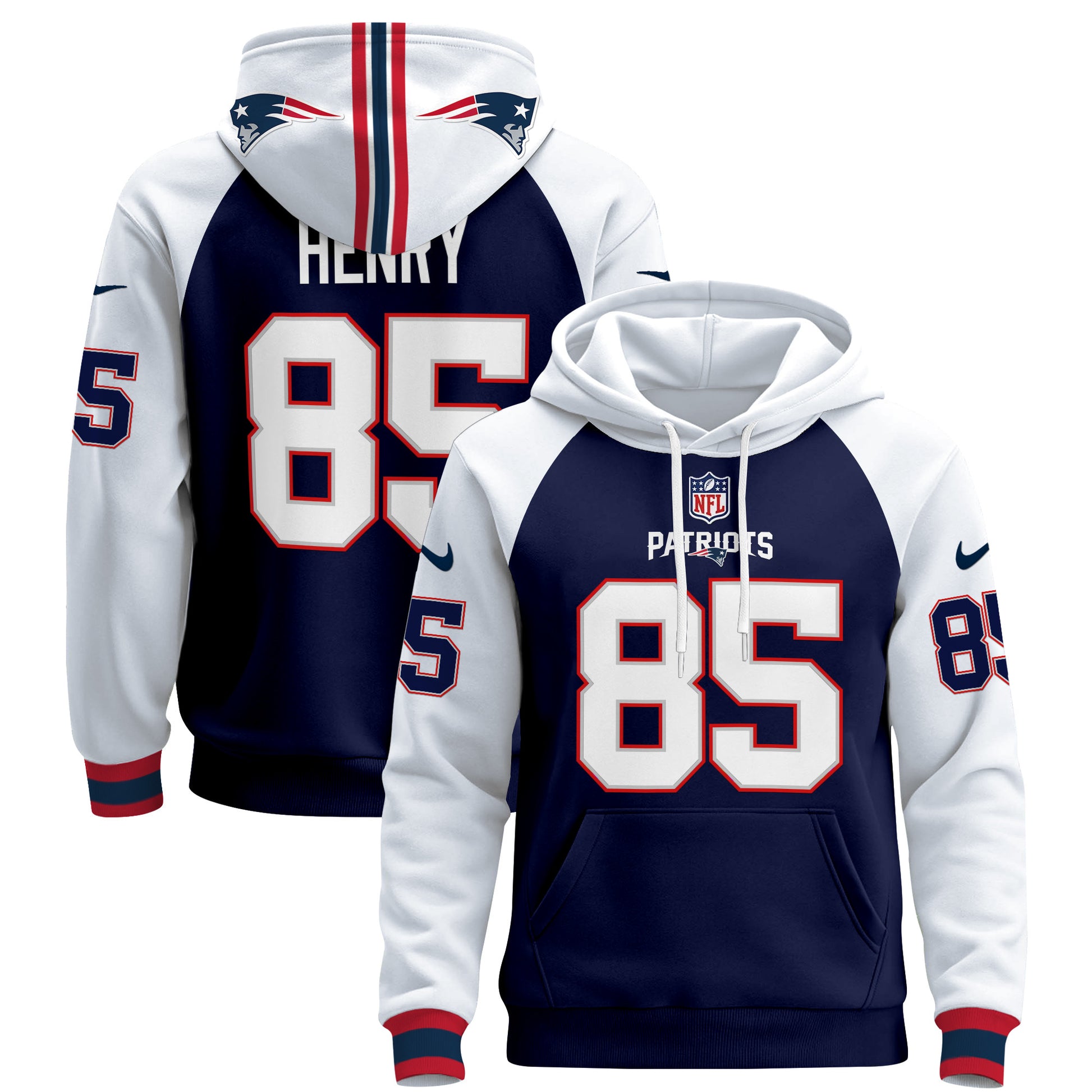 Men's New England Patriots 2024 Pullover Hoodie - All Stitched