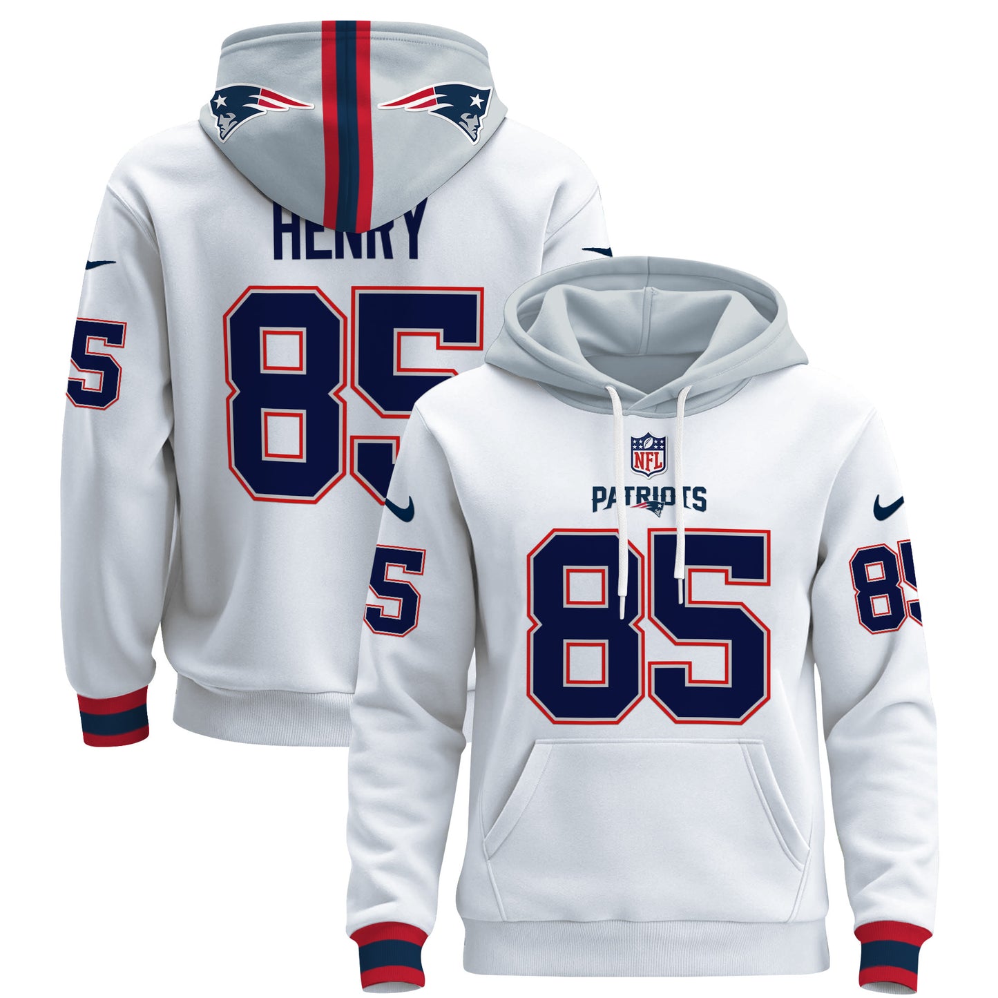Men's New England Patriots 2024 Pullover Hoodie - All Stitched