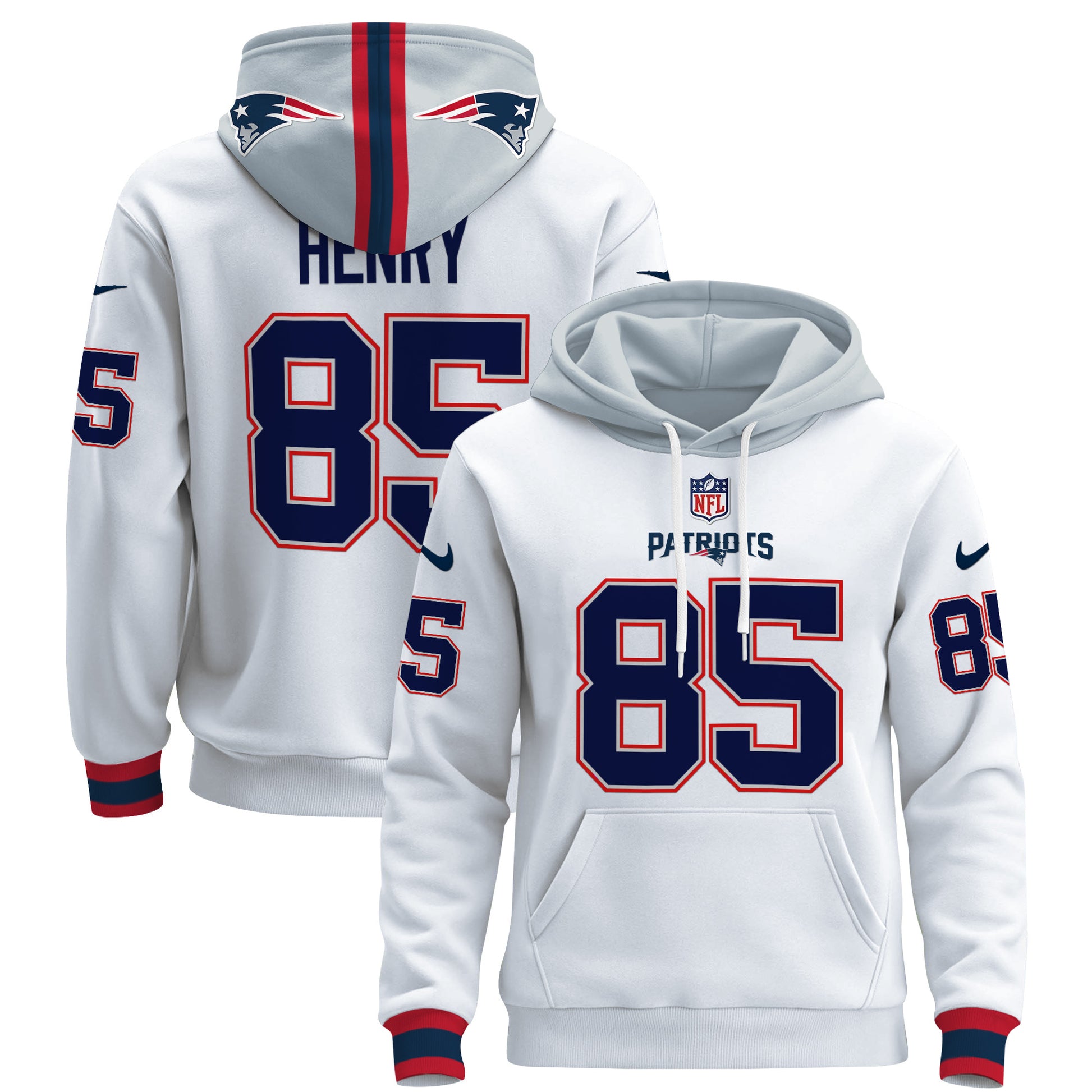 Men's New England Patriots 2024 Pullover Hoodie - All Stitched