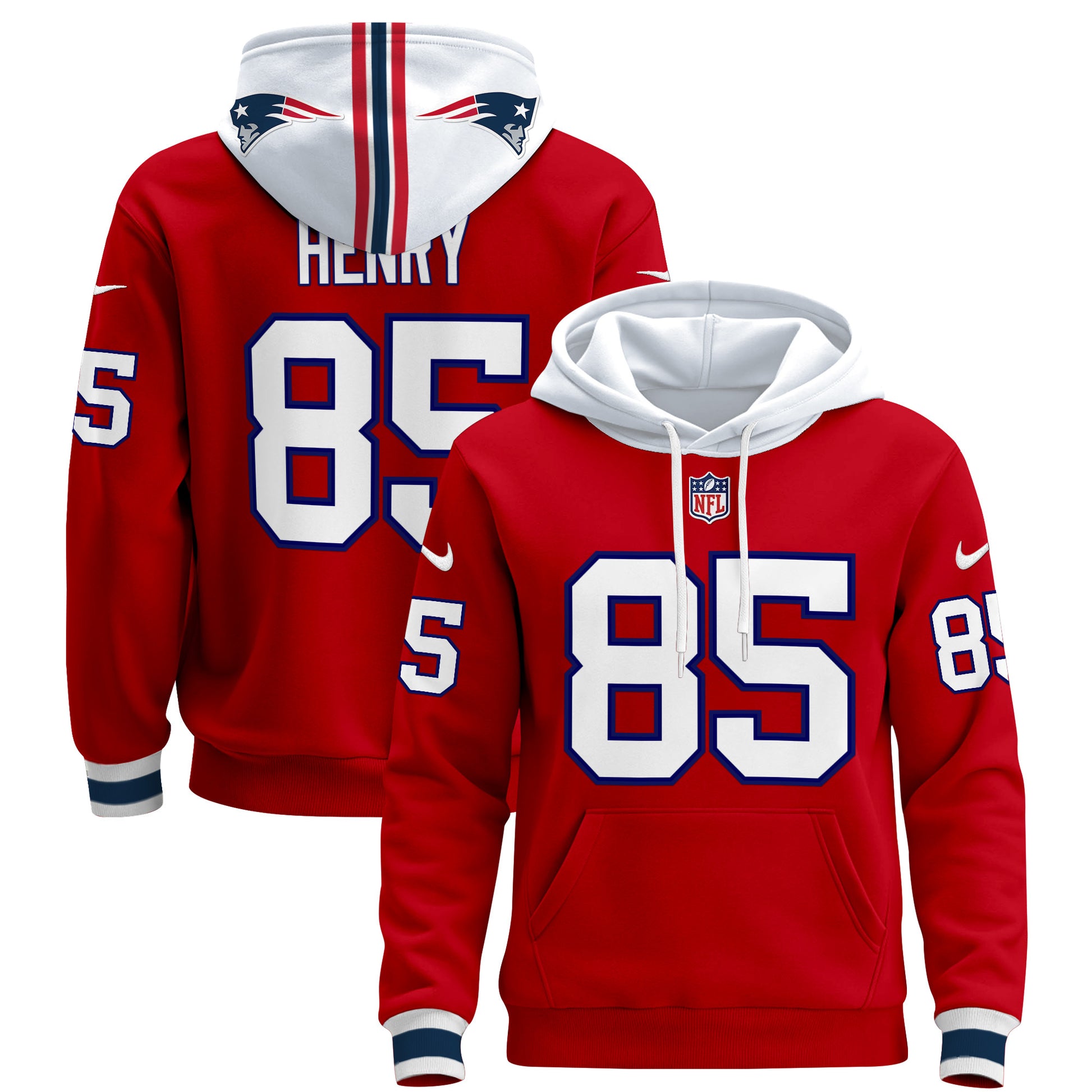 Men's New England Patriots 2024 Pullover Hoodie - All Stitched