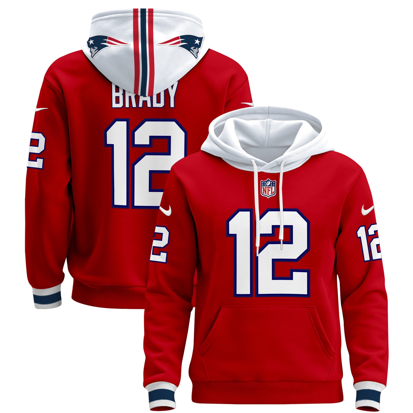 Men's New England Patriots 2024 Pullover Hoodie - All Stitched