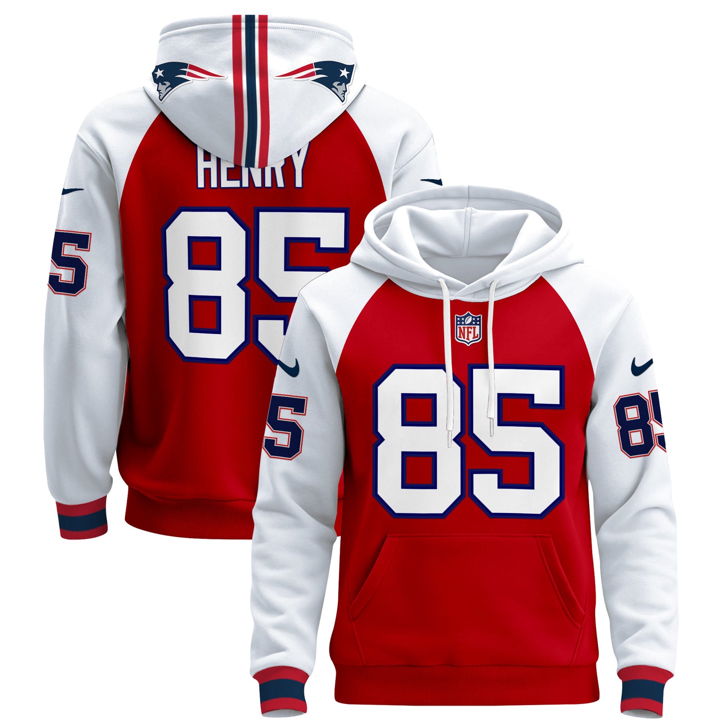 Men's New England Patriots 2024 Pullover Hoodie - All Stitched